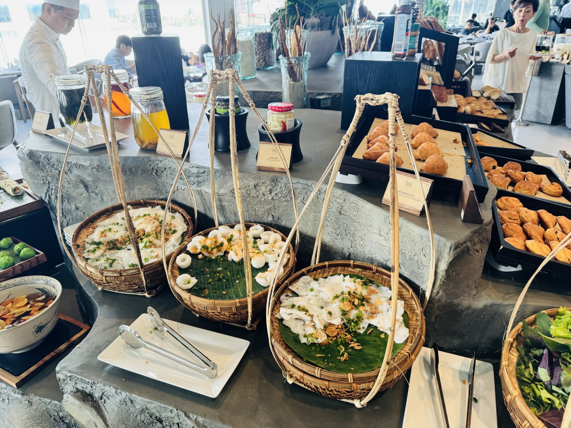 ベトナム料理が並ぶコーナー