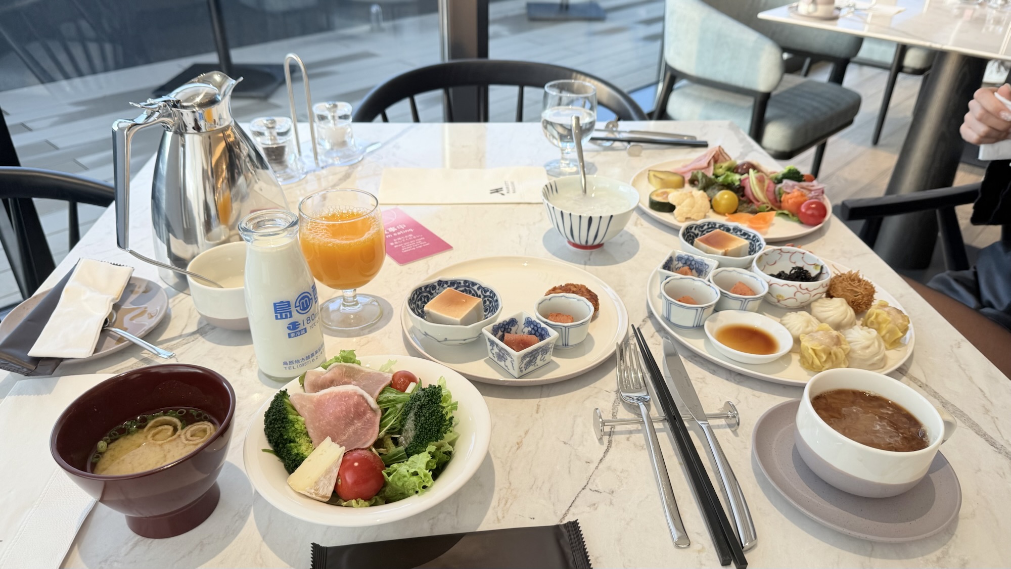 実際の朝食プレート